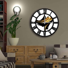 Wallity Reloj Decorativo MDF Multicolor 50 cm